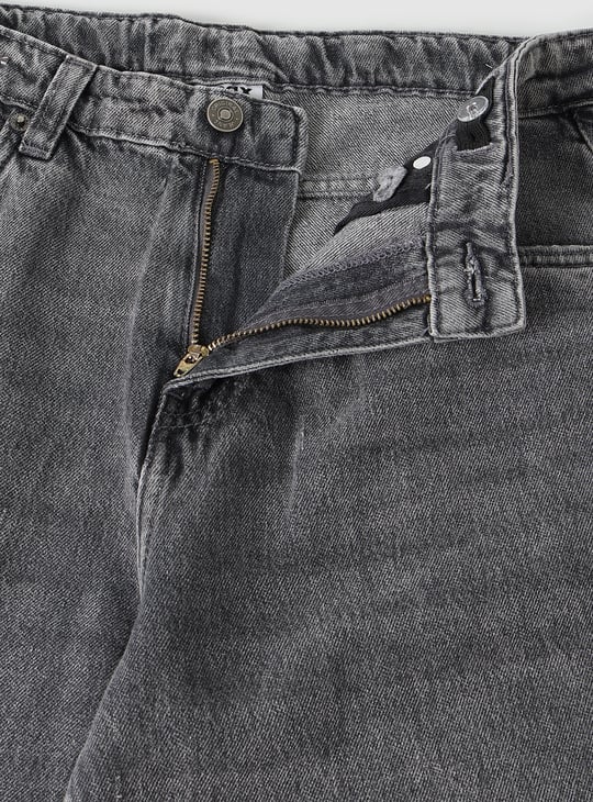 Boys Mildly Distressed Slim Fit Jeans