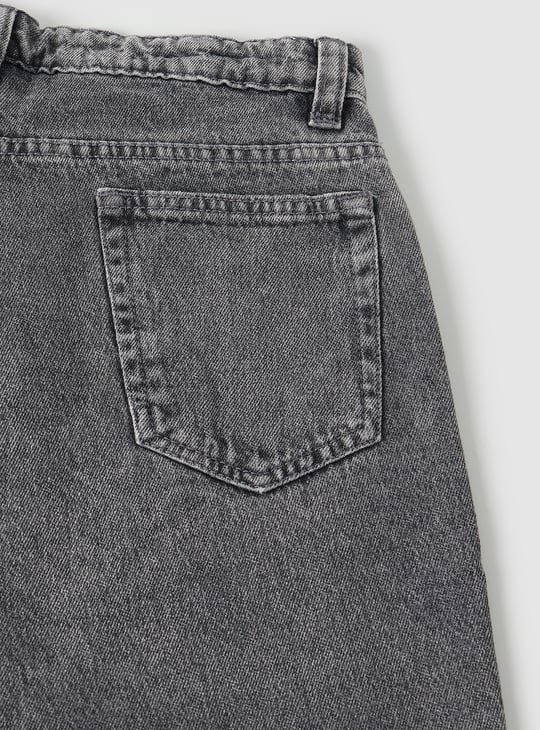 Boys Mildly Distressed Slim Fit Jeans