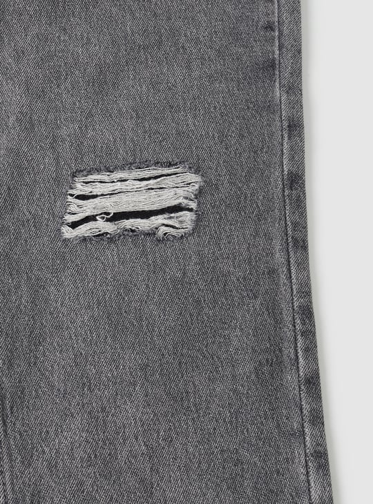 Boys Mildly Distressed Slim Fit Jeans