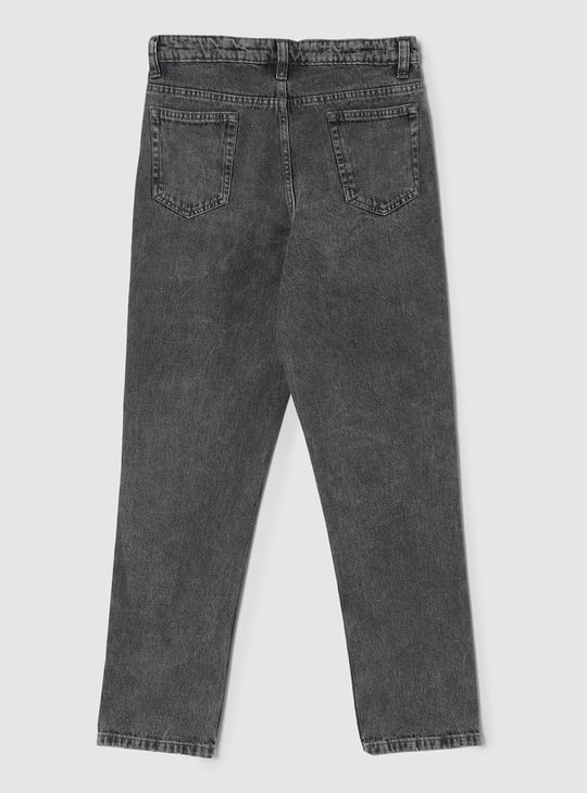 Boys Mildly Distressed Slim Fit Jeans