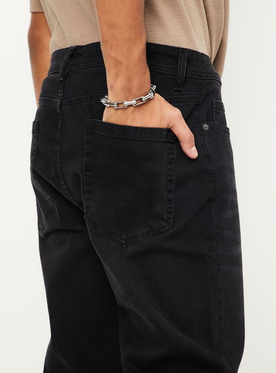 Men Washed Carrot Fit Jeans