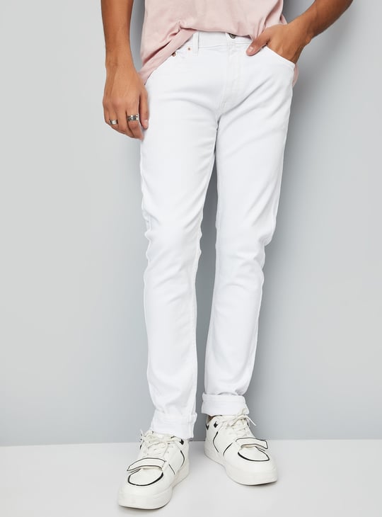 Men Solid Skinny Fit Jeans