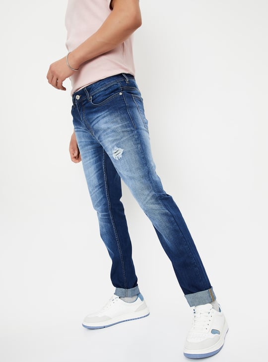Men Distressed Skinny Fit Jeans