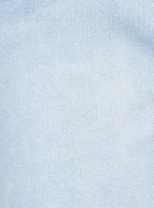 Men Washed Denim Shorts