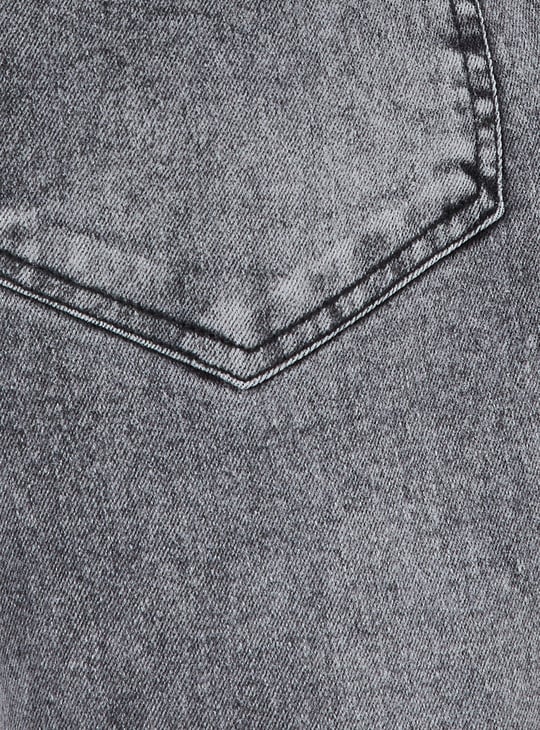 Men Washed Denim Shorts