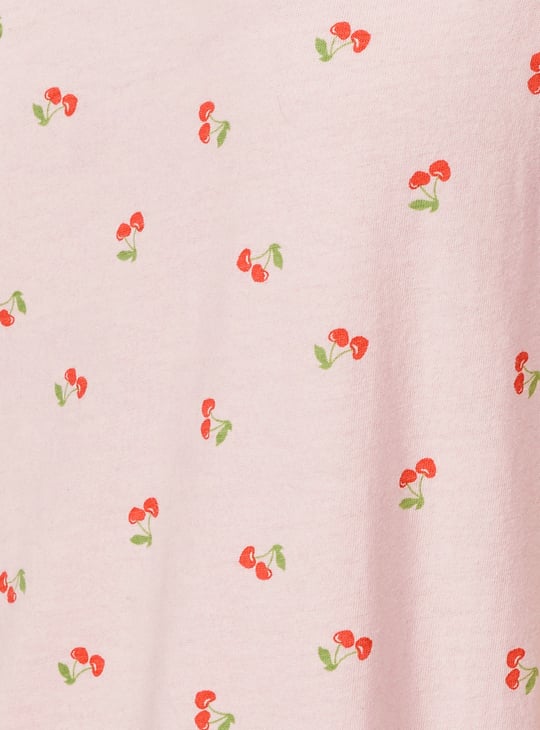 Women Printed Midi Night Gown