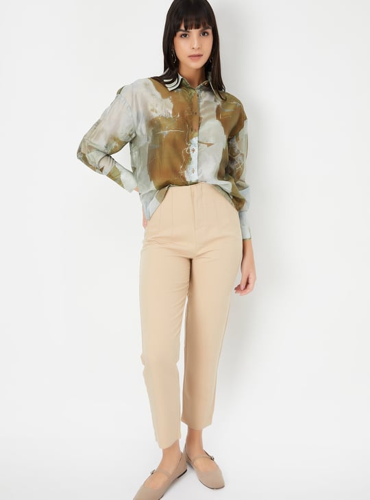 Women Printed Oversized Blouse