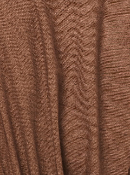 Women Solid Off-shoulder Midi Dress