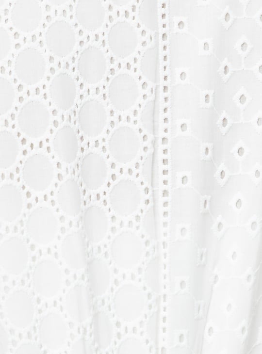 Women Schiffli A-line Dress