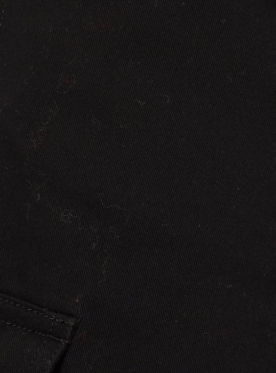 Women Solid Cargo Jeans