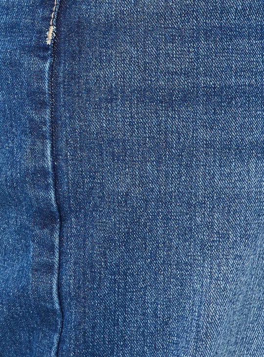 Women Washed Wide Leg Jeans