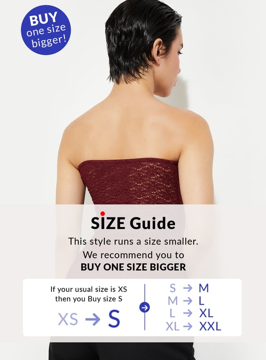 URB_N Women Lace Asymmetric Top