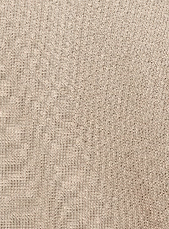 URB_N Men Ribbed Henley T-shirt