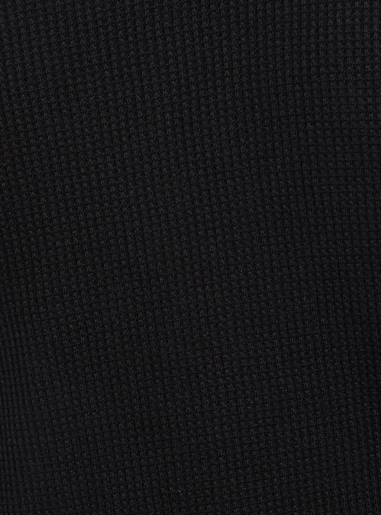 URB_N Men Ribbed Henley T-shirt