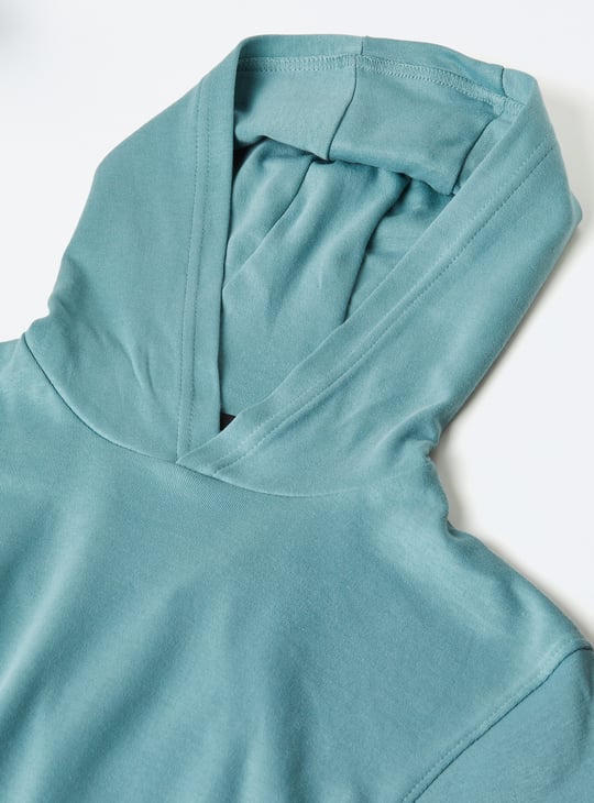 Boys Solid Hooded T-shirt
