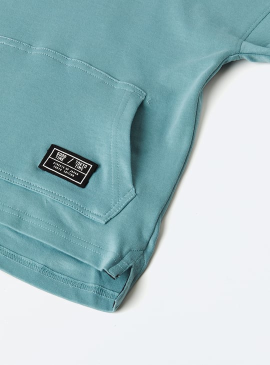 Boys Solid Hooded T-shirt