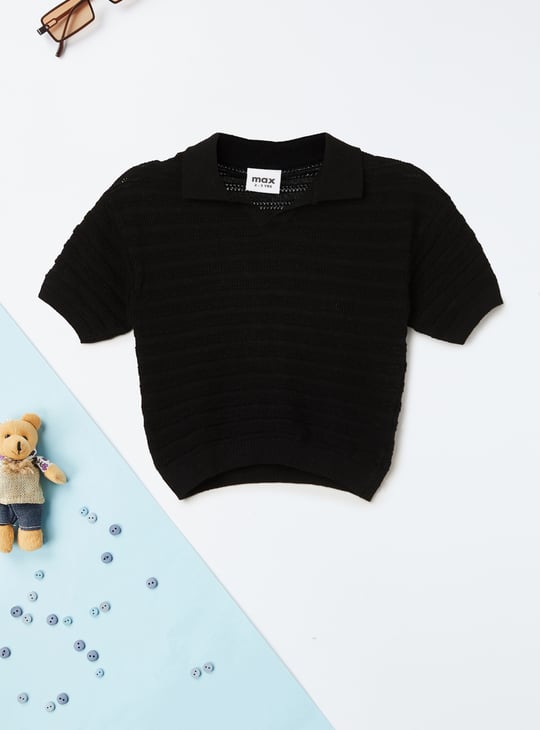 Boys Knit Polo T-shirt