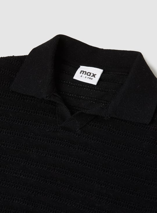 Boys Knit Polo T-shirt