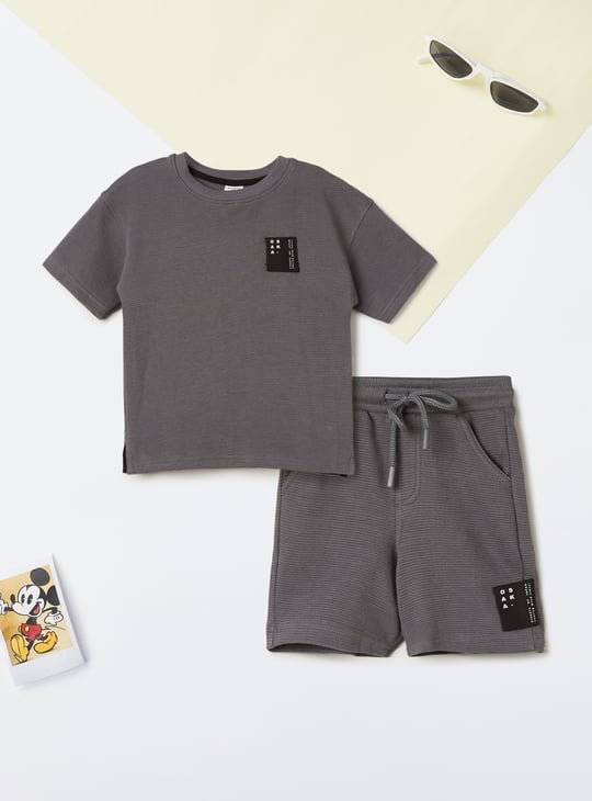 Boys Textured Co-ords Set
