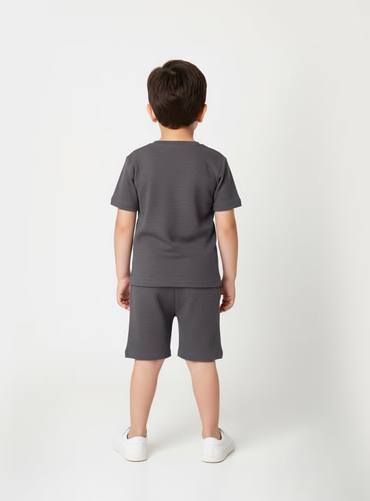 Boys Textured Co-ords Set
