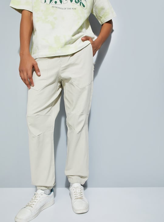 URB_N Men Textured Relaxed Fit Joggers