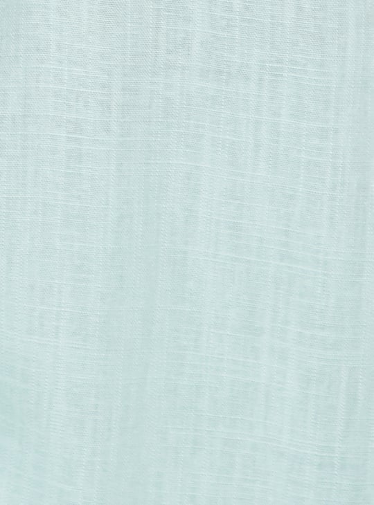 Women Textured Oversized Linen Shirt