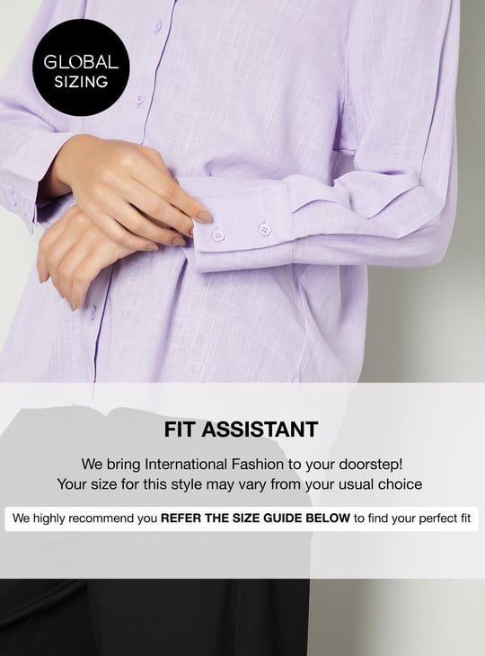 Women Textured Oversized Fit Shirt