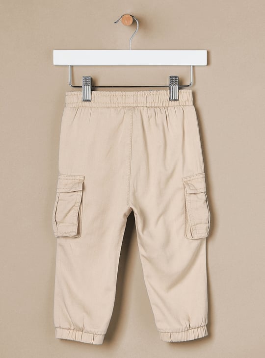 Boys Solid Cargo Joggers