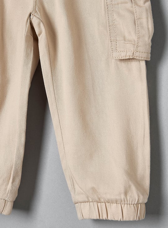 Boys Solid Cargo Joggers