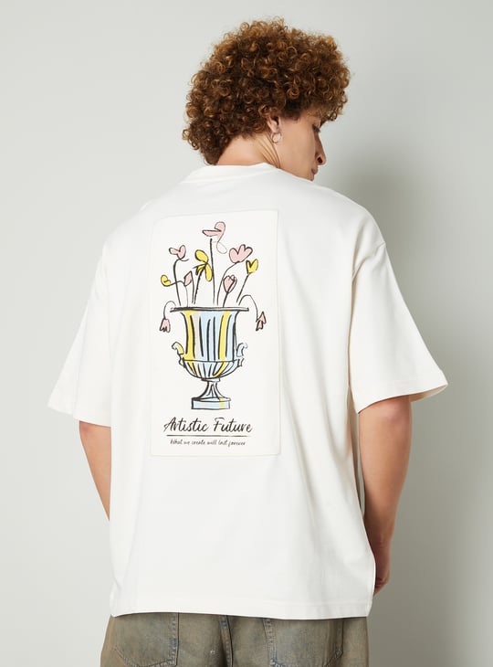 Men Printed Oversized T-shirt