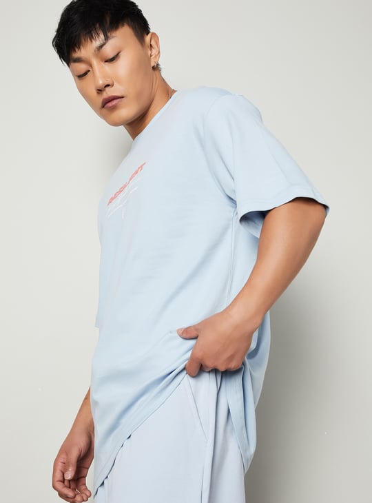 Men Printed Relaxed Fit T-shirt