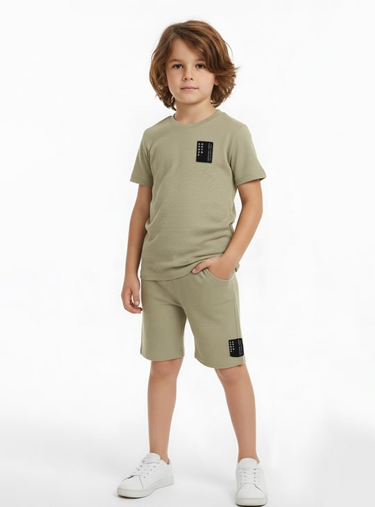Boys Applique Shorts Set