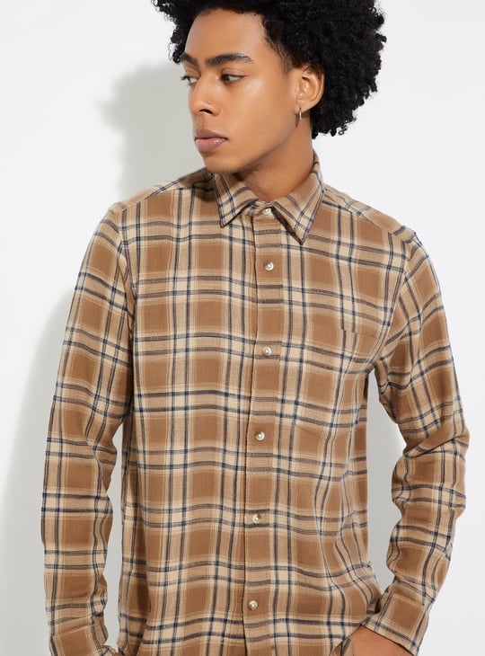 URB_N Men Checked Regular Fit Shirt