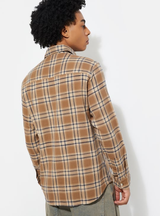 URB_N Men Checked Regular Fit Shirt