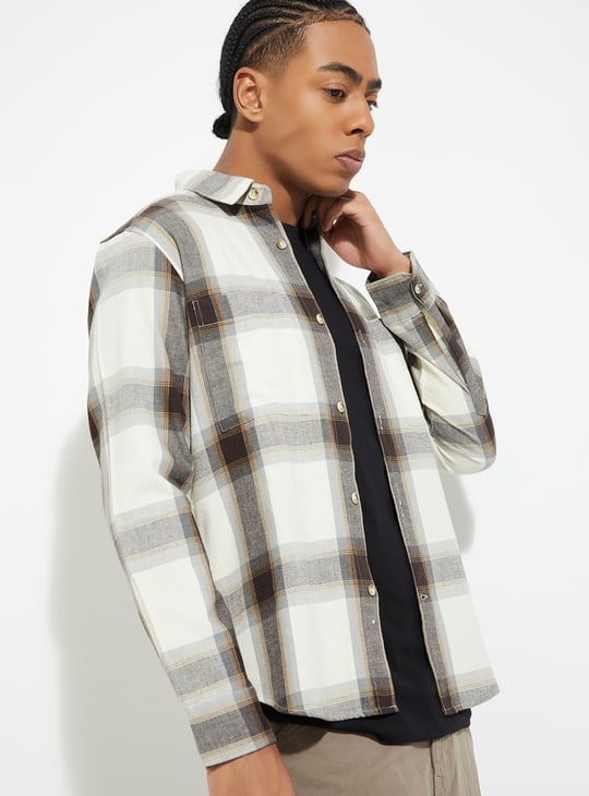 URB_N Men Checked Regular Fit Shirt