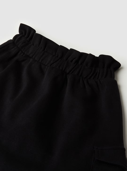 Girls Solid A-line Skirt