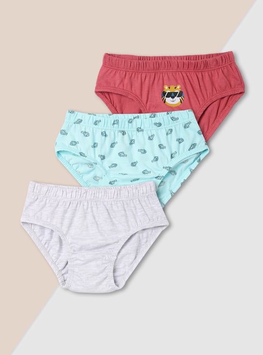 Boys Printed Briefs - Pack of 3