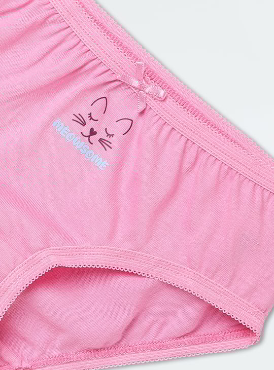 Girls Printed Panties - Pack of 3