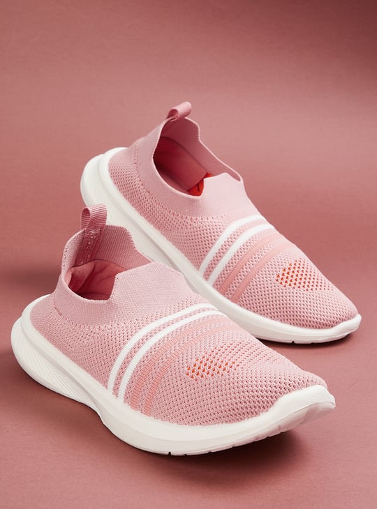 Girls Mesh Slip-On Sports Shoes
