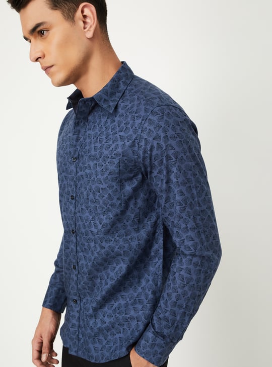 Men Printed Slim Fit Shirt