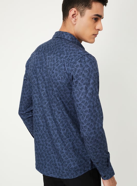 Men Printed Slim Fit Shirt