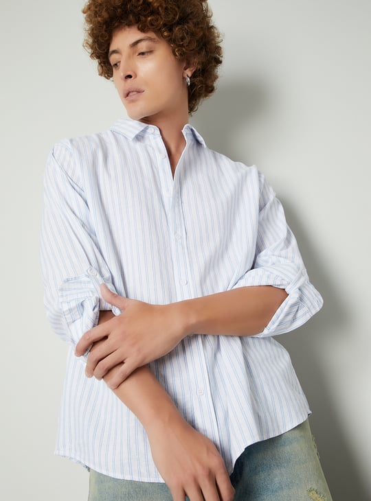 Men Striped Slim Fit Shirt