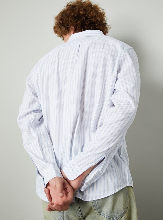 Men Striped Slim Fit Shirt