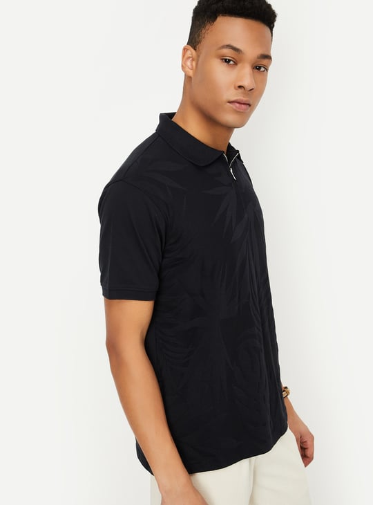 Men Solid Polo T-shirt