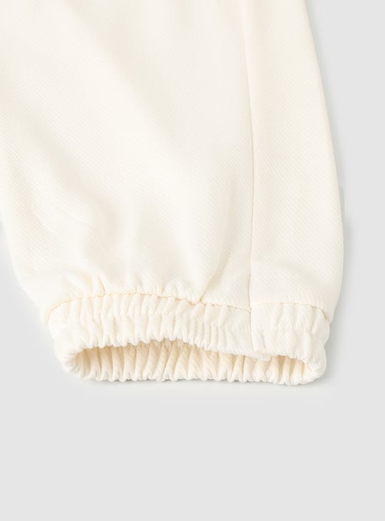 Girls Textured Cargo Joggers