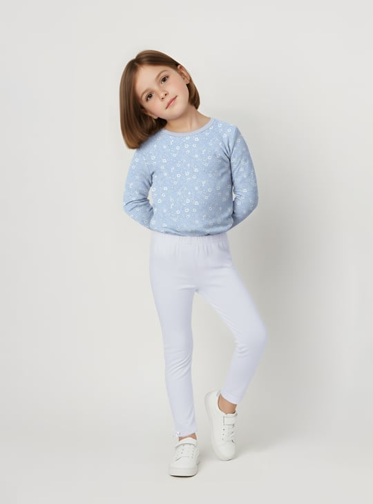 Girls Solid Leggings