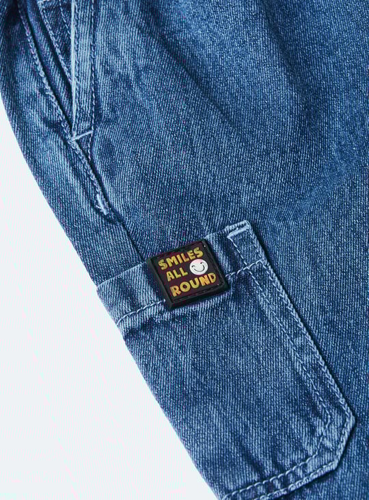 Boys Washed Cargo Jeans