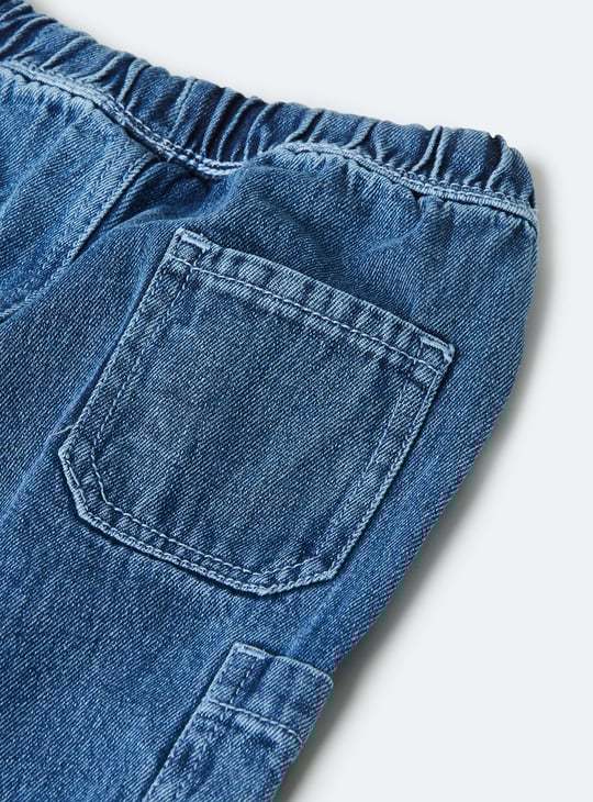 Boys Washed Cargo Jeans