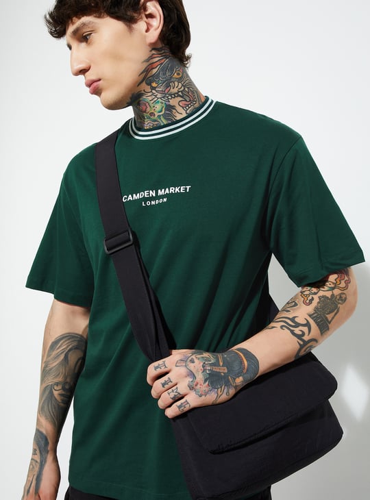 Buy URB_N Men Printed Relaxed Fit T-shirt Online at just Rs. 399.0