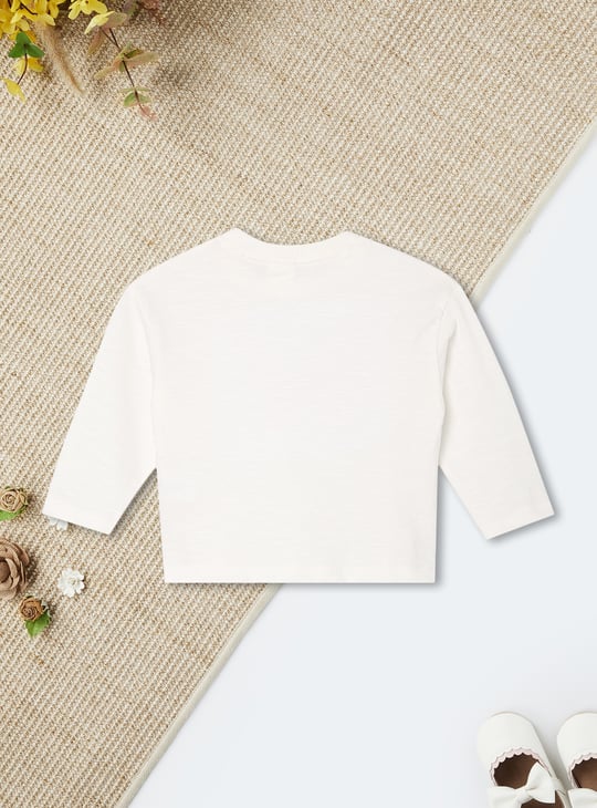 Girls Butterfly Embellished Top